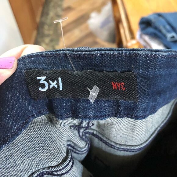 3x1 Channel High Rise Skinny Jeans Stanley Wash - 24 - Picture 10 of 14